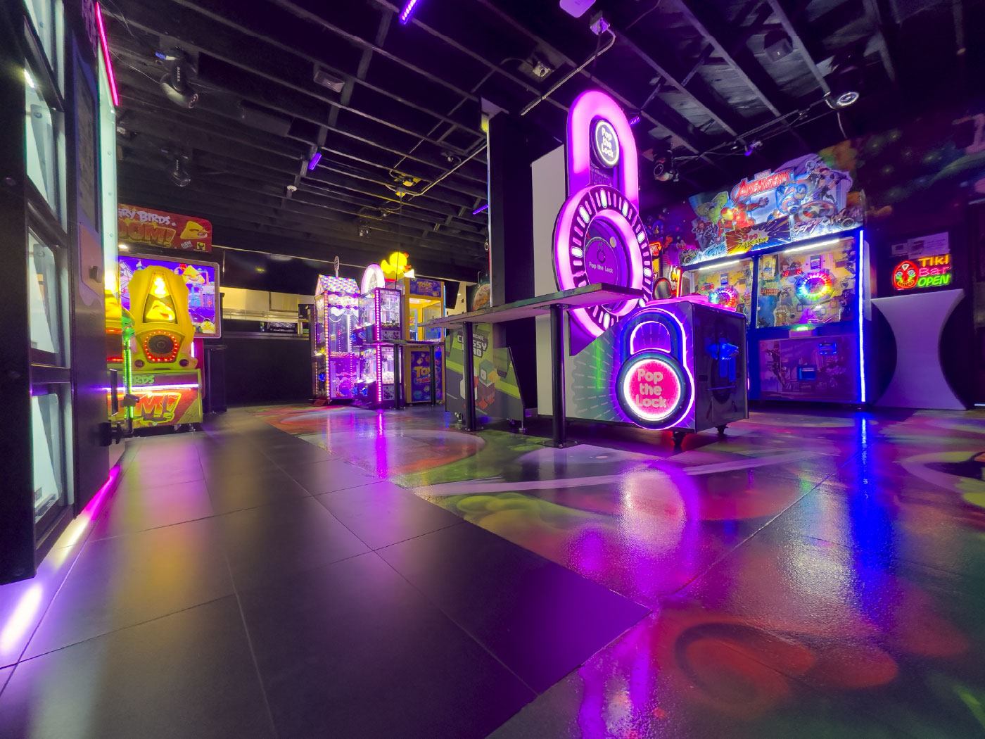 Arcade floor at 999 Arcade in Old Town Camarillo