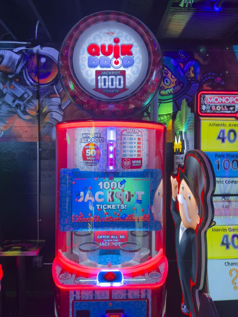 Quick Drop Jackpot at 999 Arcade in Old Town Camarillo