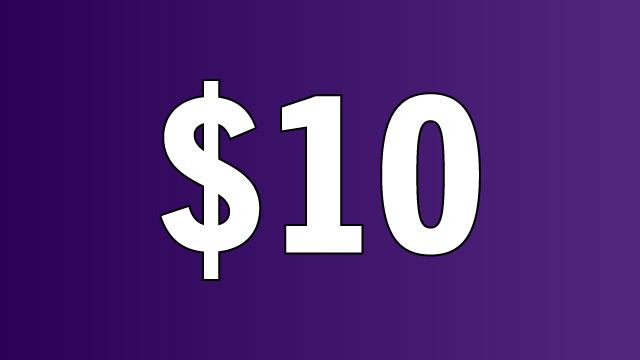 $10 arcade card package