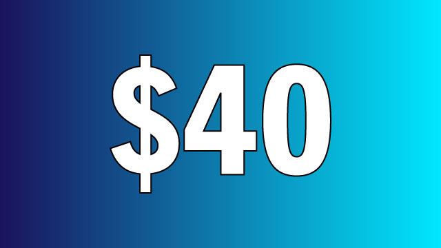 $40 arcade card package